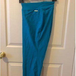 Teal Blue Cropped Slacks 24W